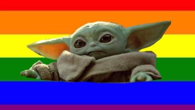 Baby Yoda ícono LGBTI