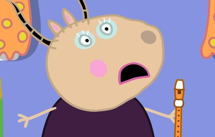 Peppa Pig aprende a tocar la flauta