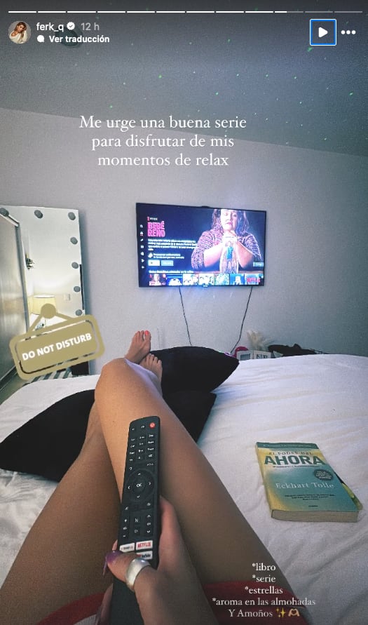 Ferka se comparte en la cama sin Jorge Losa.