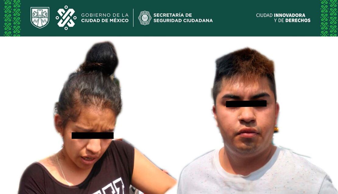 Presunta hija y yerno de El Pozoles.