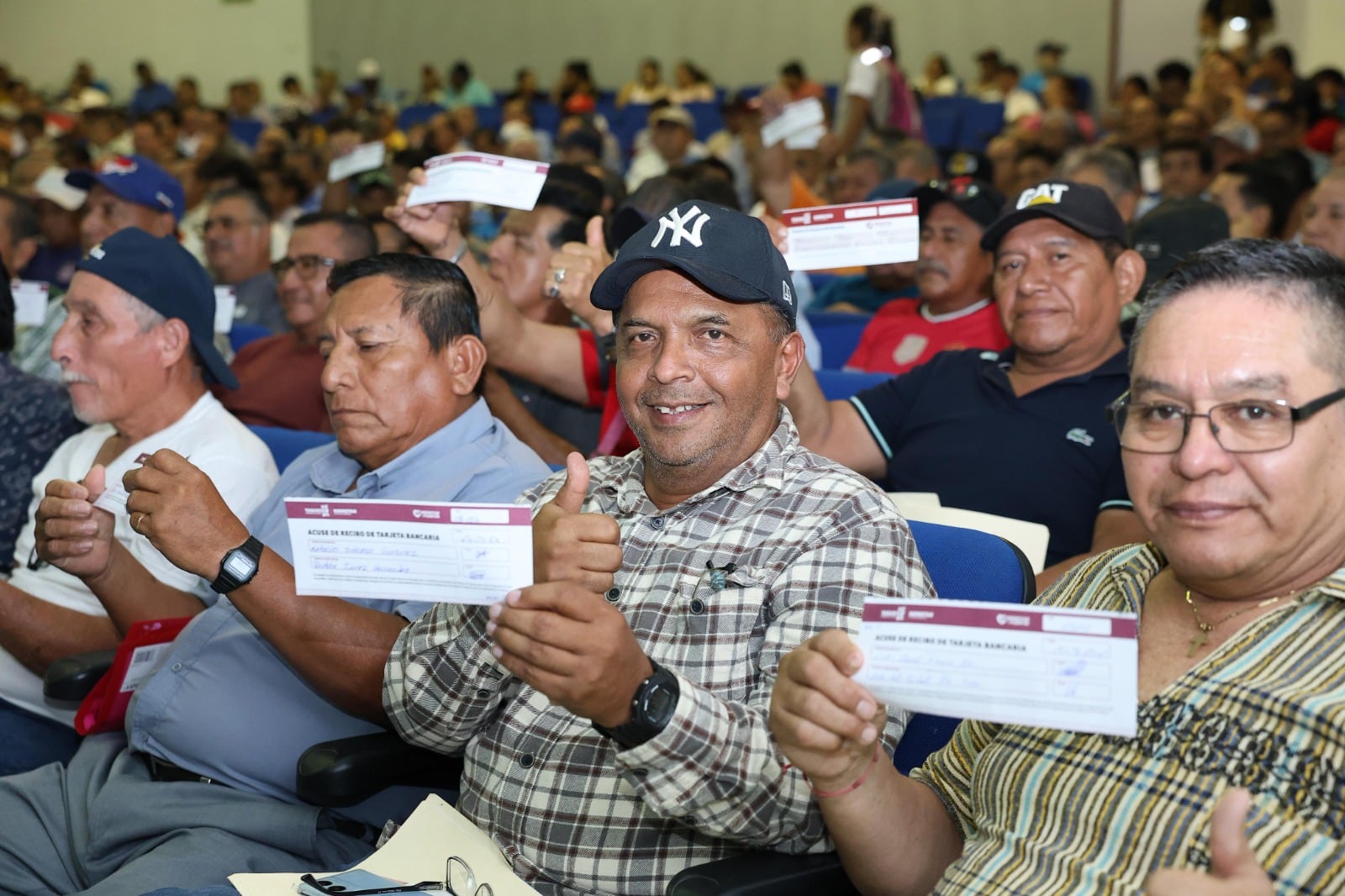 Tabasco incorpora a 389 nuevos beneficiarios varones a la pensión Bienestar y Plenitud.
