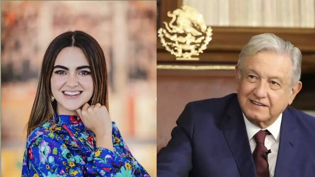 Andrea Chávez y AMLO