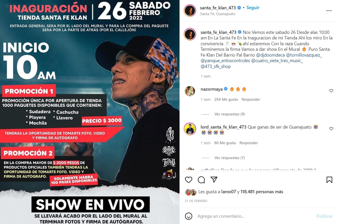 Post de Santa Fe Klan
