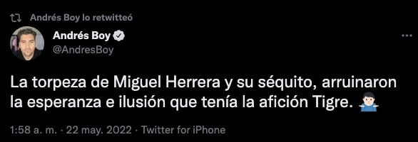 Andrés Boy explotó contra Miguel Herrera