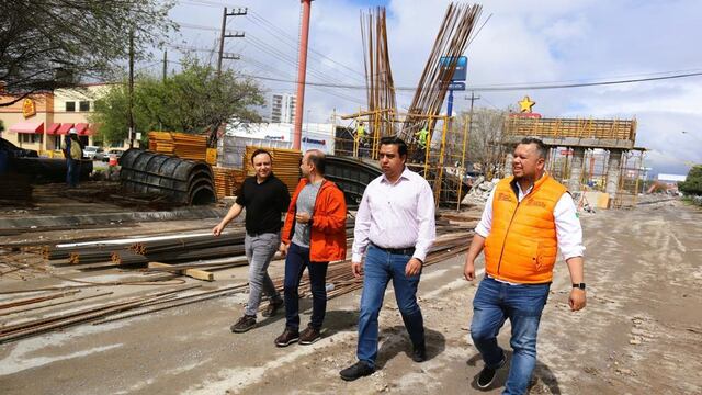 Jesús Nava supervisa avance de mega puente Ordaz-Ordoñez
