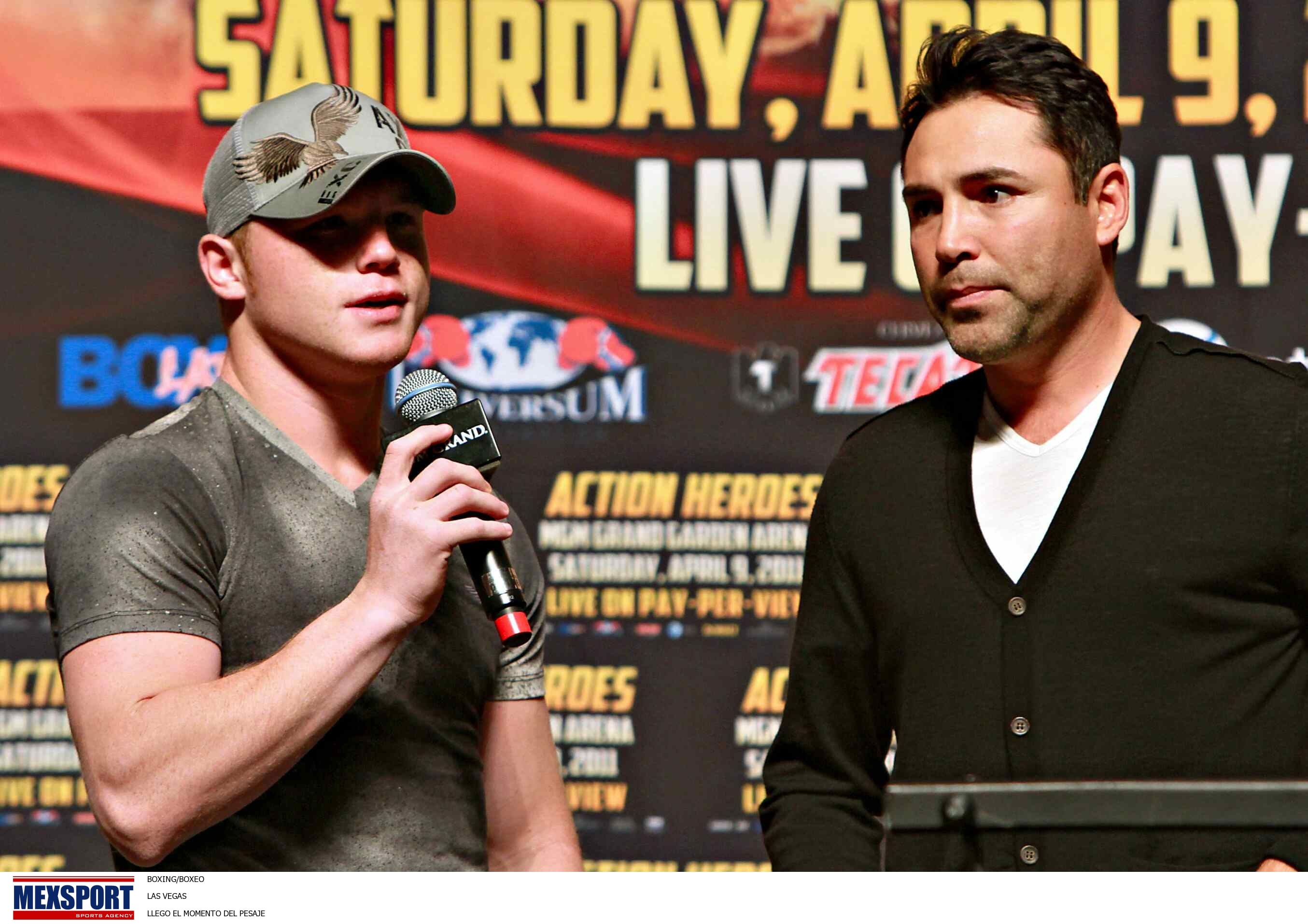 Canelo Álvarez y Óscar de la Hoya