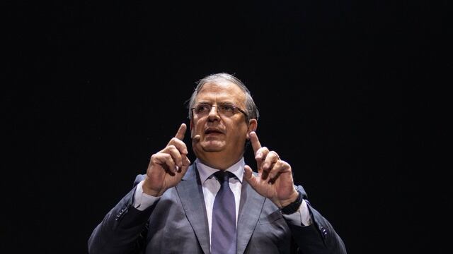 Marcelo Ebrard Casaubon, presento su agenda de seguridad llamada “Ángel” en el auditorio Blackberry