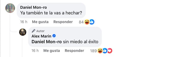 Alex Marín comenta sobre si colaborará con la chica Movistar