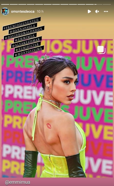 Danna Paola y su vestido transparente.