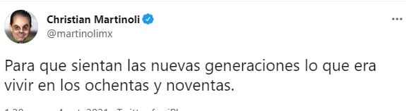 Christian Martinoli hizo críticas tras caída de redes sociales