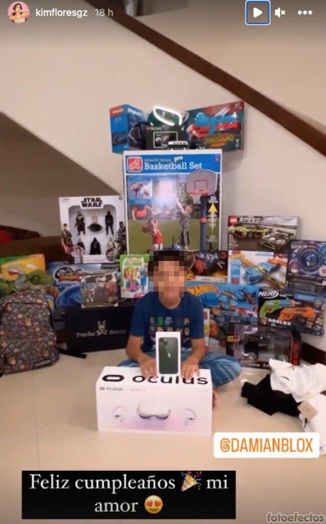 Hijo de Kimberly Flores