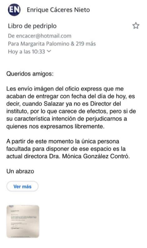 Correo Enrique Cáceres Nieto