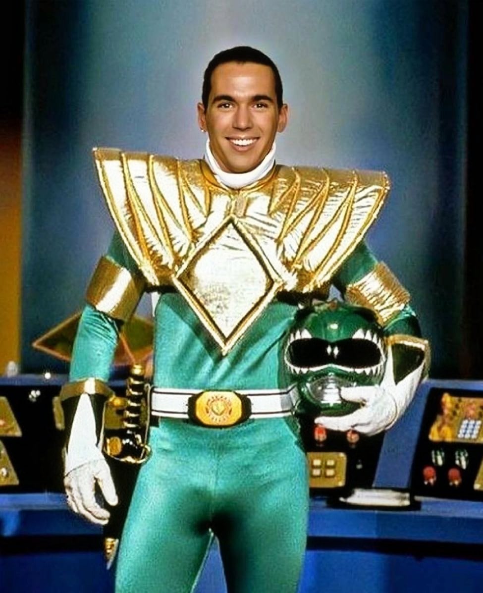 Jason David Frank, como Power Ranger Verde
