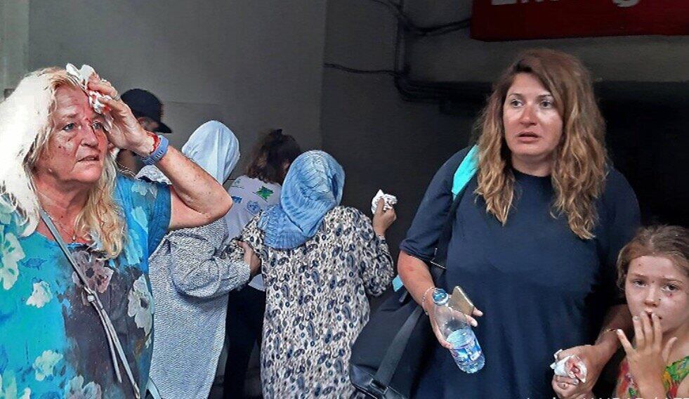 Sala de urgencias en Beirut