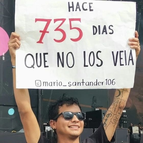Mario Santander en el Vive Latino