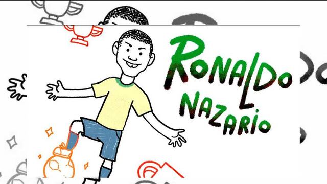 VIDEO: La vida de Ronaldo "El Fenómeno" contada en dibujos
