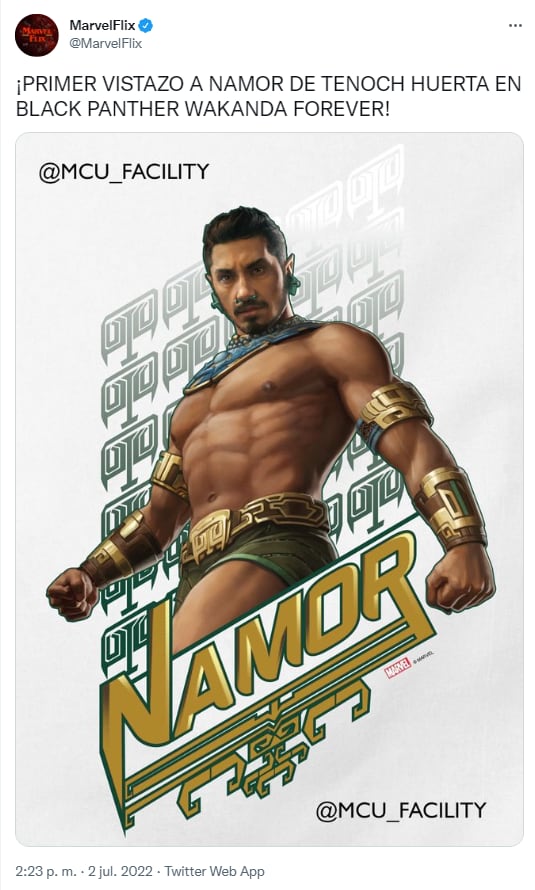 Tenoch Huerta como Namor en la cinta Black Panther: Wakanda Forever