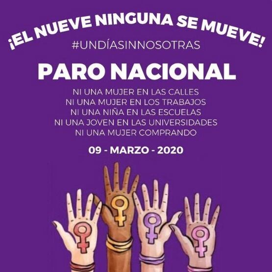 Paro Un día sin nosotras.