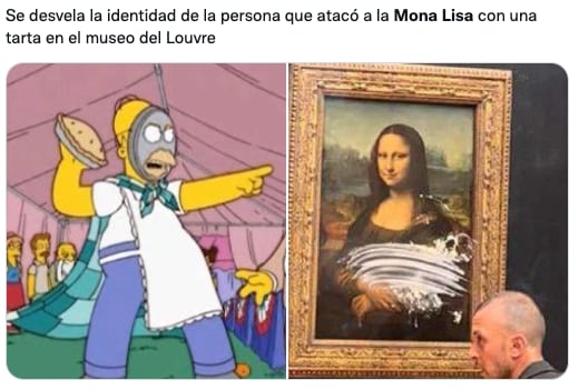 Memes del pastelazo a La Mona Lisa