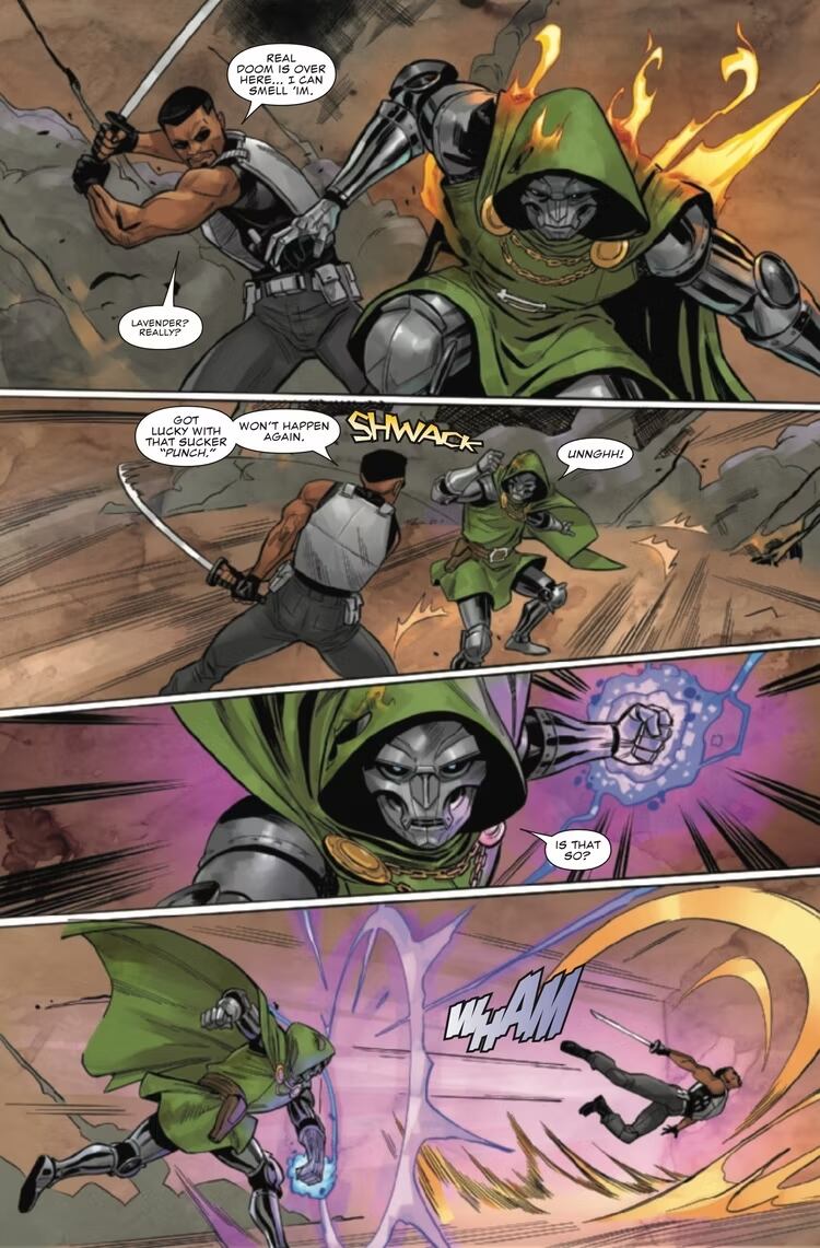 Blade vs Doctor Doom en Midnight Suns #2