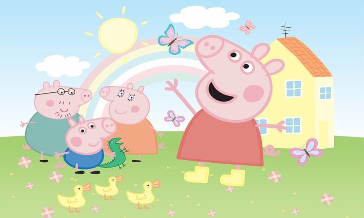 Fondos de pantalla de Peppa Pig y su hermano George gratis para computadora
