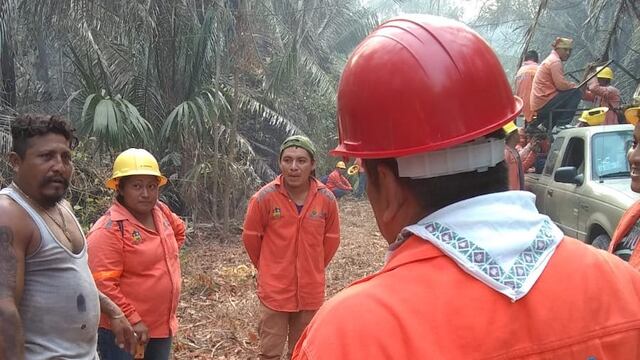 Combate al incendio.