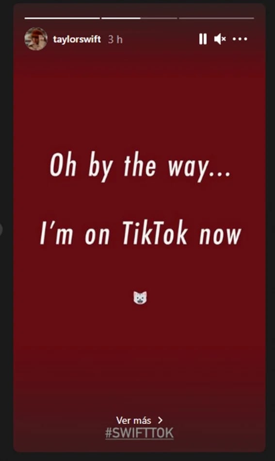 Taylor Swift en TikTok