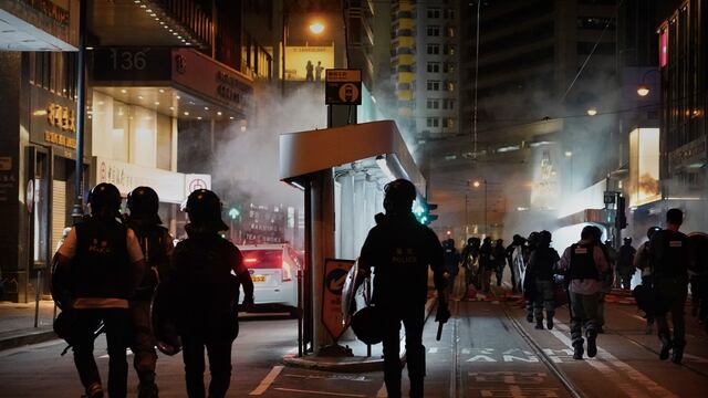 Protestas en Hong Kong.