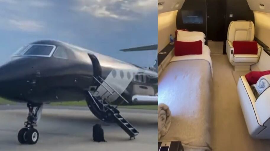VIDEO: Así es el lujoso avión de la marca Puma por dentro