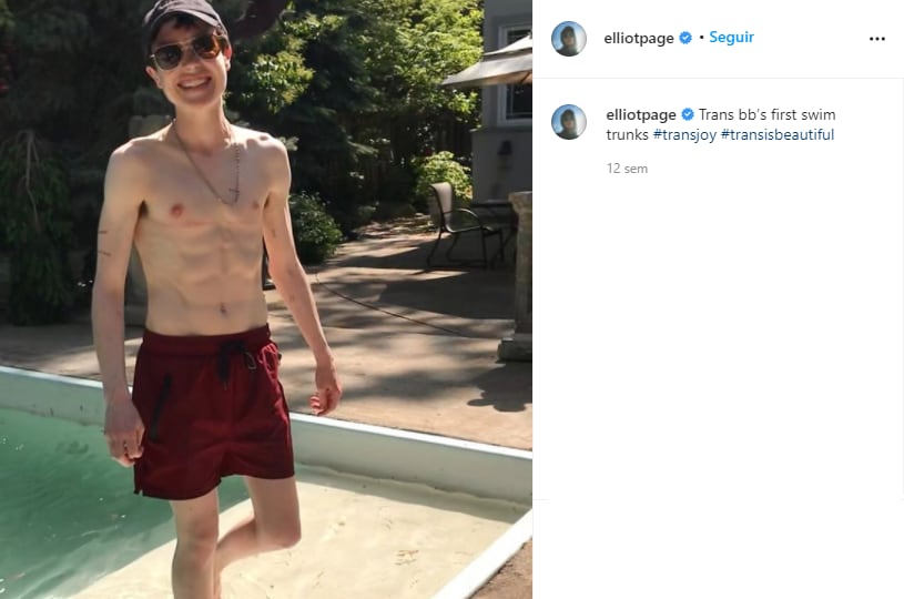 Elliot Page en traje de baño.