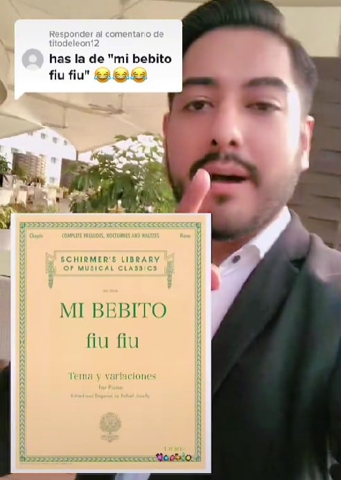 Pianista toca 'Mi bebito fiu fiu' en restaurante
