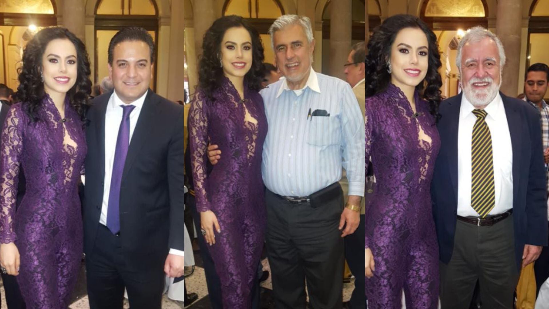 Yrma Lydia con funcionarios