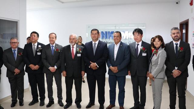 Diego Sinhue Rodríguez Vallejo, inauguró las nuevas instalaciones de la empresa en logística NKP México.