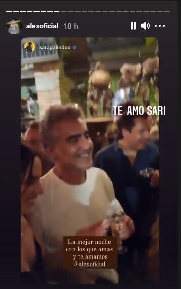 Alejandro Fernández celebrando su cumpleaños 50.