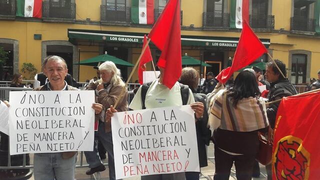 Manifestación Constitución CDMX