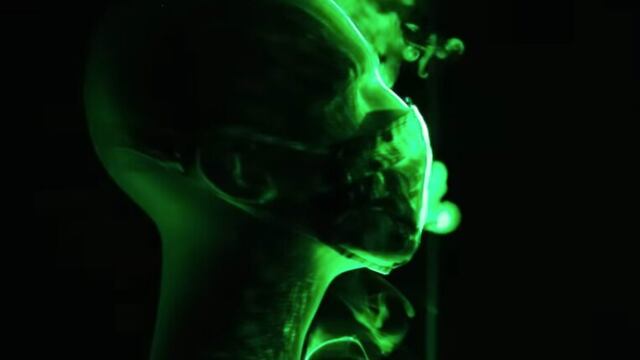 Experimento con luz láser y cubrebocas de tela