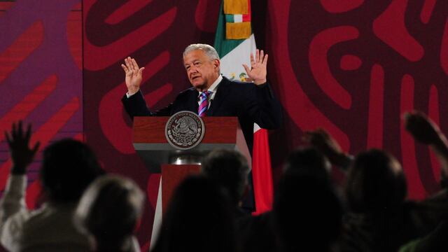 Prensa en la conferencia mañanera de AMLO
