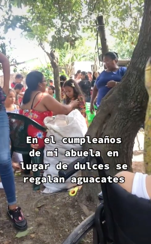 Regalan aguacates en fiesta y les dicen familia de 'ricos'