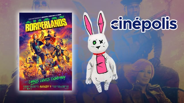 Llavero peluche de Borderlands en Cinépolis