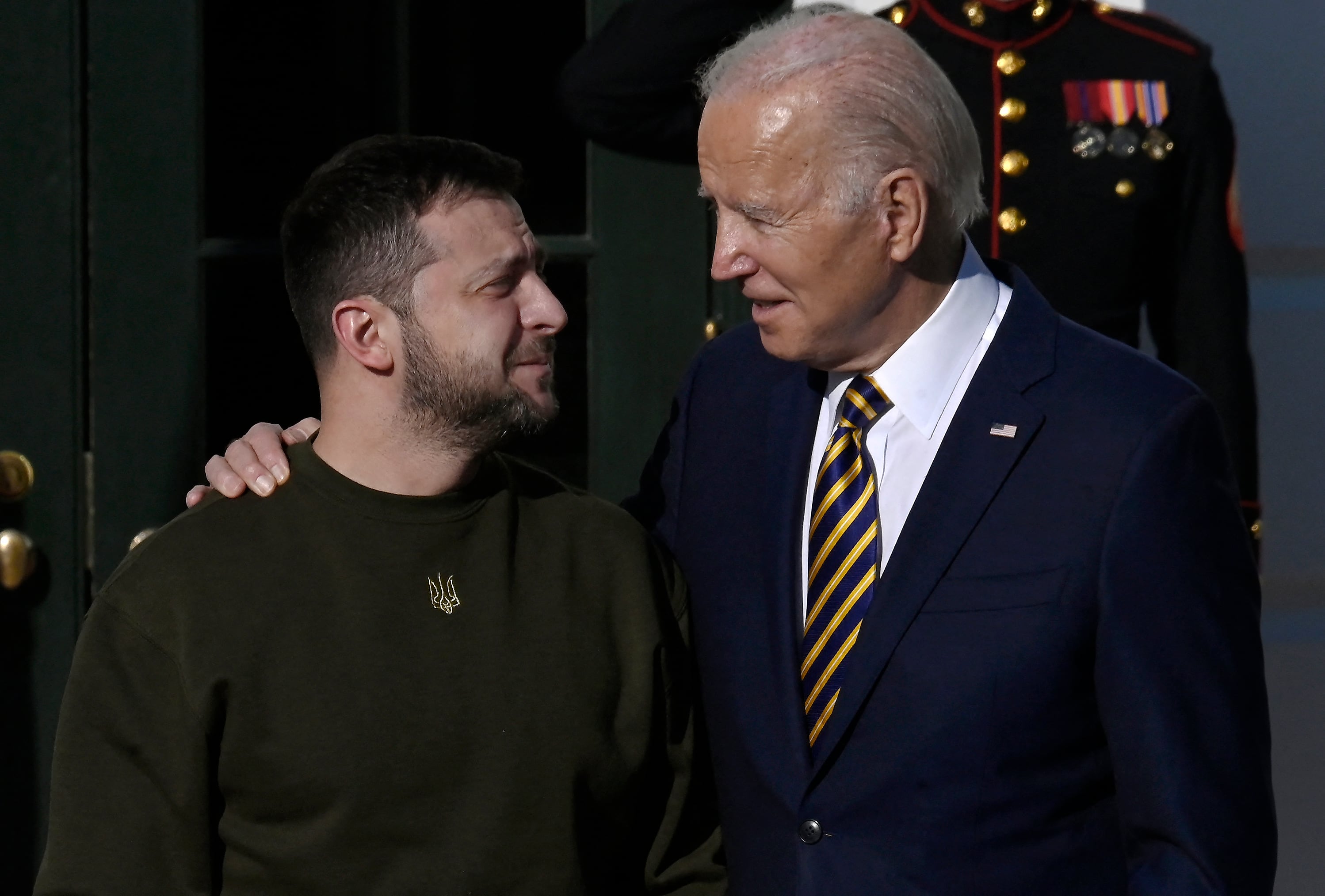 Vlodimir Zlenski y Joe Biden