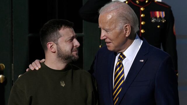 Vlodimir Zlenski y Joe Biden