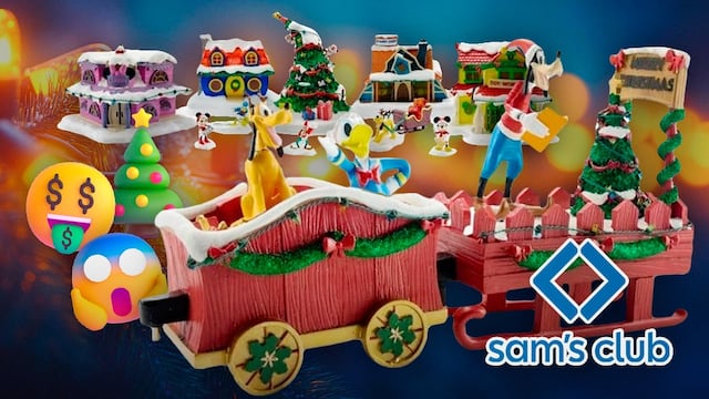 Villa navideña Disney en Sam’s Club: Precio y cómo se ven los coleccionables que incluyen tren
