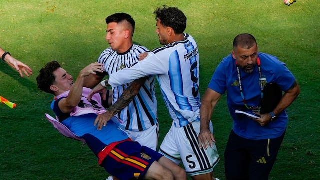 Leandro Paredes, suspendido 10 partidos tras la final Argentina vs España
