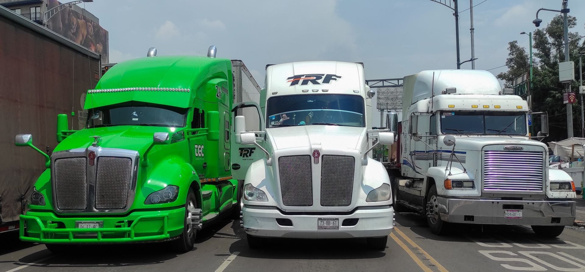 Bloqueo de transportistas en la CDMX.