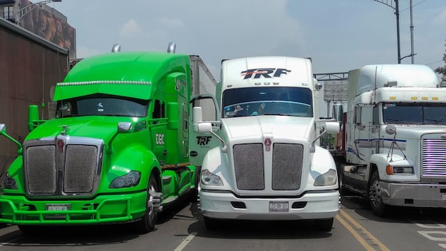 Bloqueo de transportistas en la CDMX.