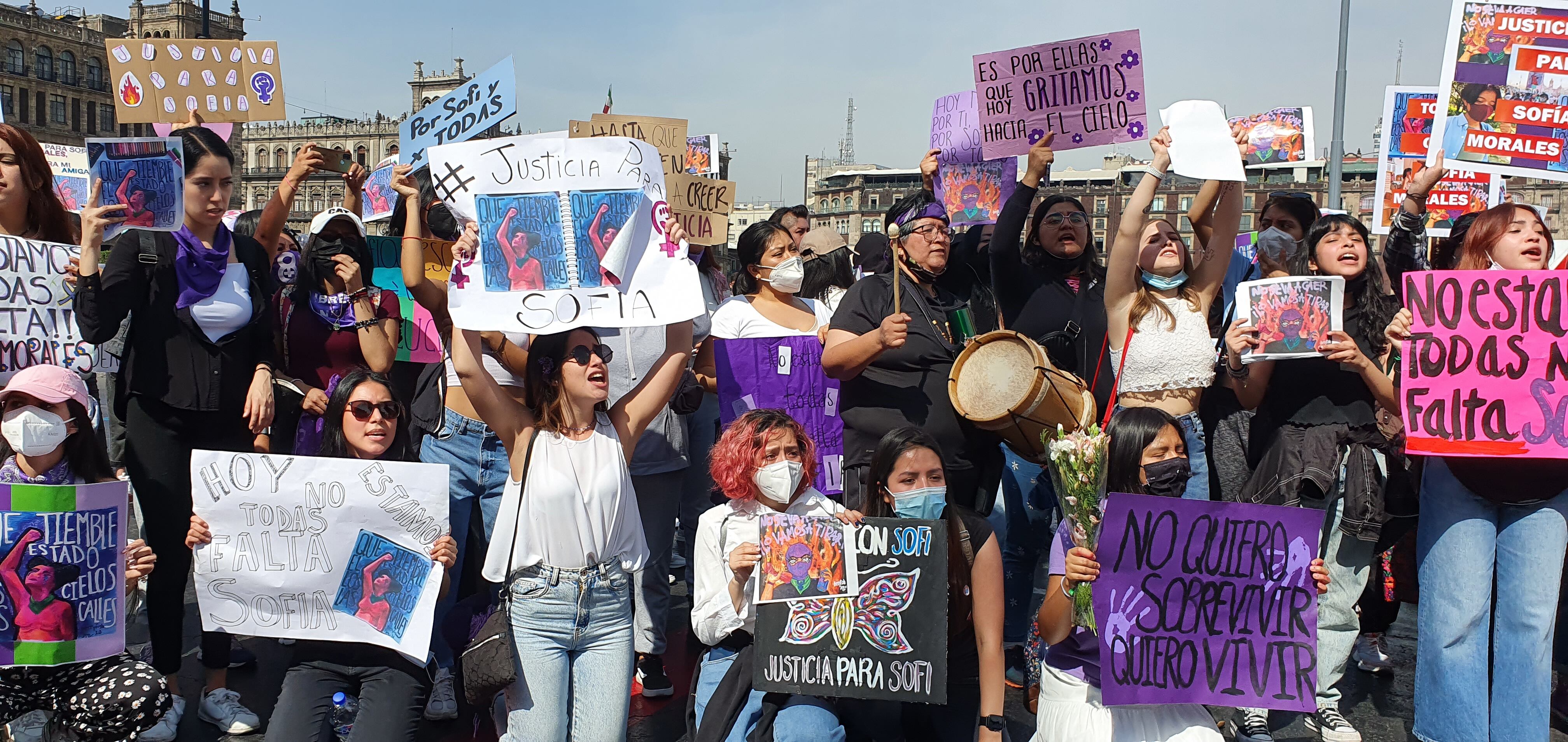 Protesta por justicia para Sofía Morales