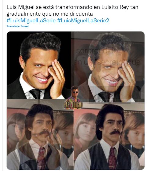 Meme 'Luis Miguel, la serie' episodio 7.