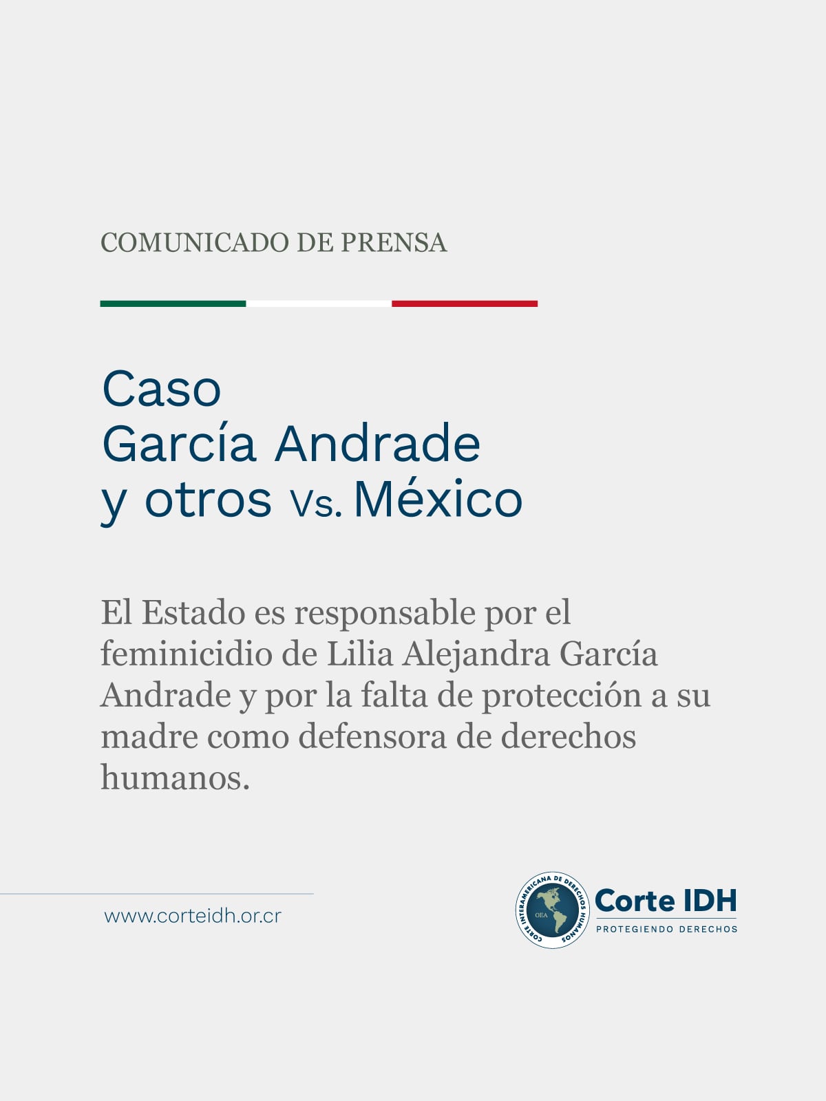 Corte IDH sobre el caso Lilia Alejandra García Andrade