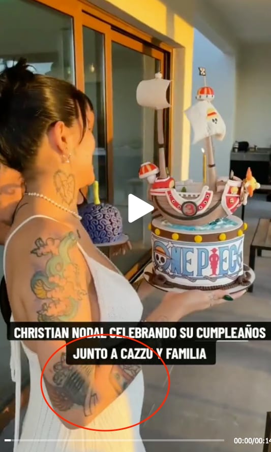 Video del cumpleaños de Christian Nodal revelaría embarazo de Cazzu.