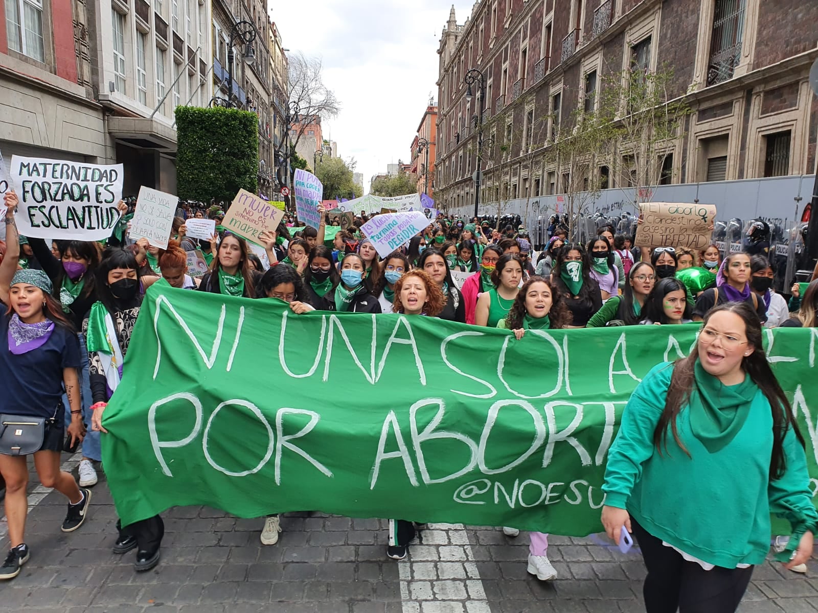 Marcha feminista de hoy 28 de septiembre